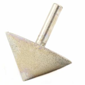 China 55mm Diamond Grinding Head Points Rotary TAPER Single Type Angle Drills Chamfer Hole Coated Of Glass factory