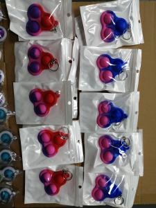 China Triangle Bubbles Finger Fidget Toy ABS Silicone Material America Flag Color factory