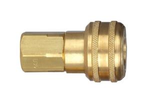 China 1/4&quot; Brass Pneumatic Quick Connect Coupling I Series For Industrial Interchange factory