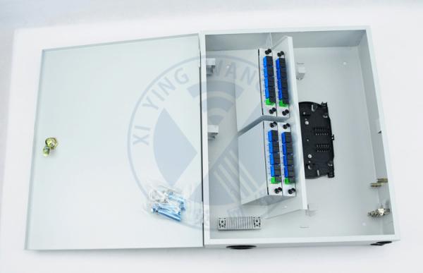 Indoor Cold rolled steel(SPCC) Wall Mounted Fiber Optic Distribution Box with 4