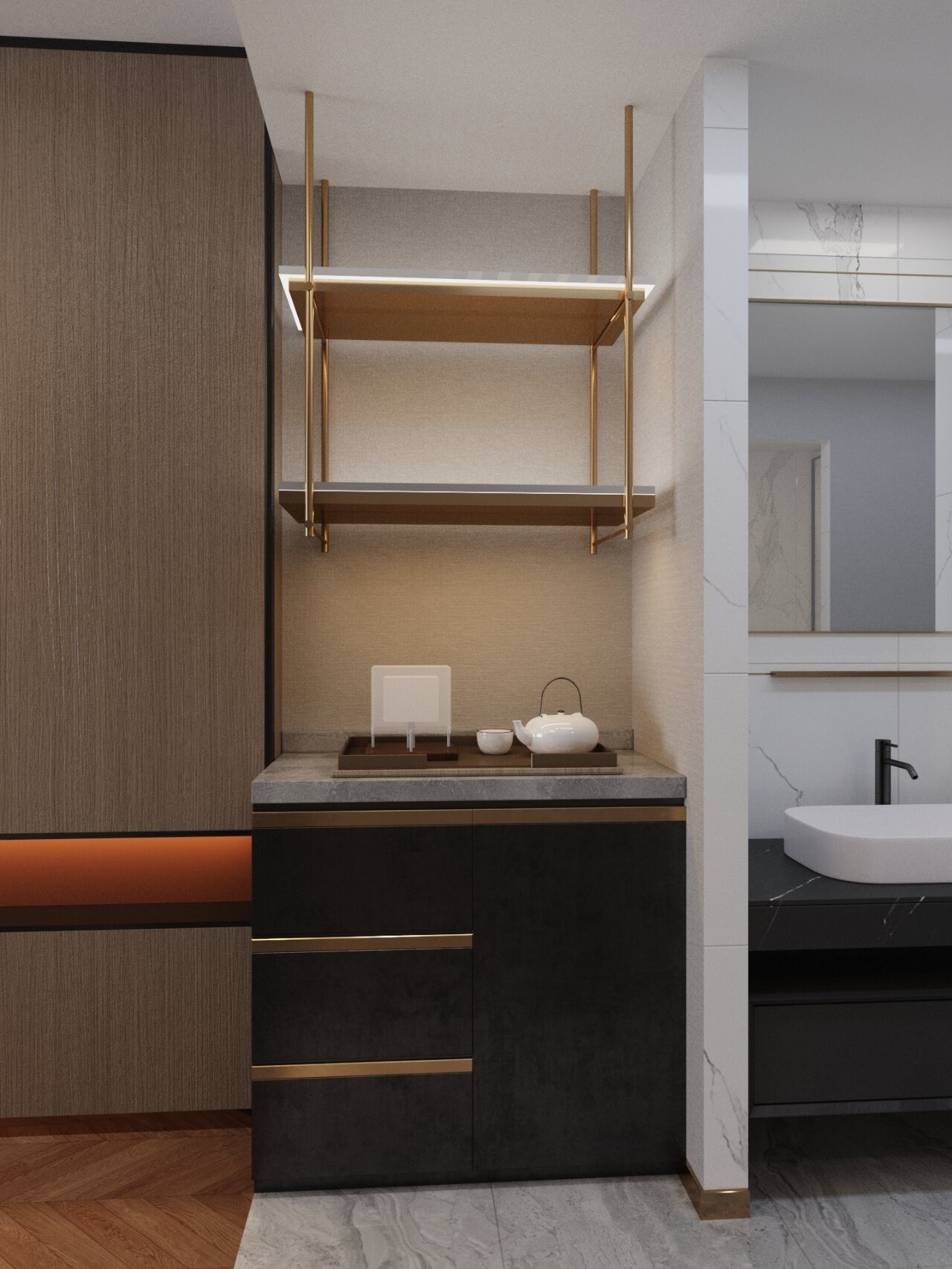 Stain Resistant Hotel King Guest Room Furniture Custom Fully Furnished