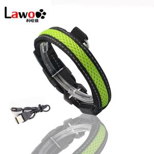 China Rechargeable USB LED Dog Collar Pet Product Night Walking Glow Safety factory