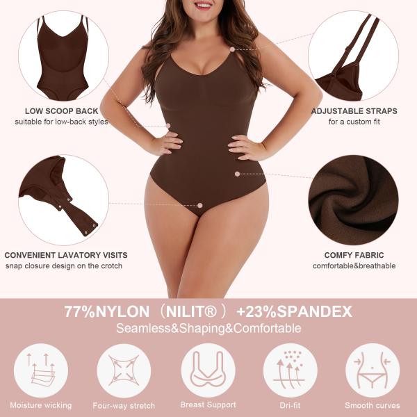 Standard Thickness 5XL HEXIN Shapewear Bodysuit for Women Slimming and Tummy Control