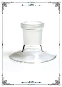 China 14mm / 18mm Female Flared Foot Slide Holder For Smoking Water Pipes factory