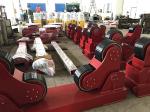 Exported Red Color Self Aligning Heavy Duty Roller Stand Beds With 380 / 550v