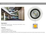 Dimmable 40W Recessed LED Downlight Ceilling light 170mm hole anti-dazzle LED