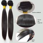 Silky Straight Remy Virgin Peruvian Human Hair Extensions Tangle-Free