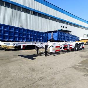 China TITAN 2 Axle 40Ft Skeleton Trailer for Sale factory