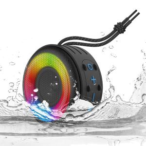China DC 5V RGB Colorful Waterproof Bluetooth Speaker Mini Portable With AUX Input factory