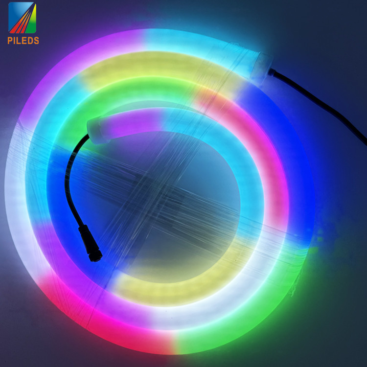 30mm Diameter 360 Degree Flexible LED Neon Strip Tube IP66 Length Silicone Body for Bar Club Christmas Decorations Holiday Lighting