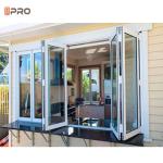 Soundproof Aluminium Bifold Glass Window Screens Bifold Aluminum Doors
