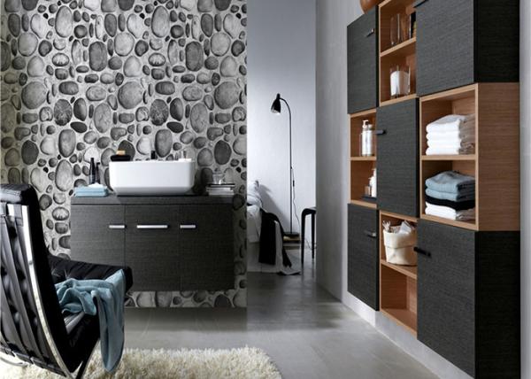 Riverstones Printing 3d Home brick effect wall covering For Saloon , Sound
