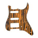 3 Ply Electric Guitar Pickguard Zebra 11 Holes Scratch Plate For ST Style