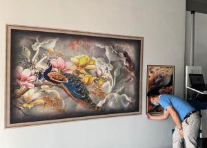 China DX-10 EPSON Al-Mg Profile CMYK Wall Mural Printer factory