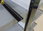 Double Side Commercial Steel Racks Hypermarket, Slanted Arms Cold Rolled Steel