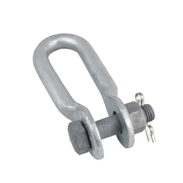 China Hot Dip Galvanized Shackle Clevis Type U Anchor Shackle For Power Line Fittings/Overhead Line Bow Shackles factory
