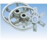 Wheel and blade base of heavy hammer exhaust fan