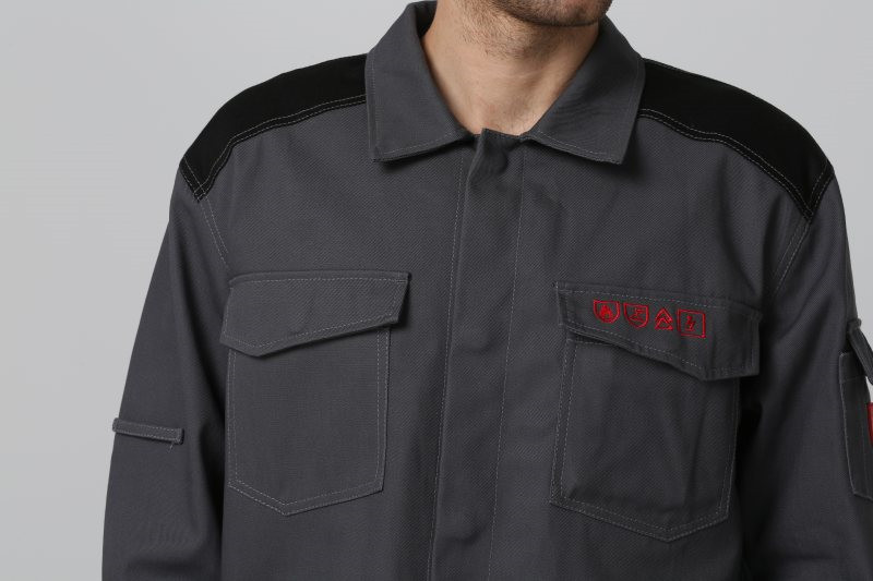 991 Fabric Anti Static Workwear 350gsm , flame resistant Work Jacket