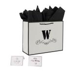 Custom Logo White Jewelry Boutique Shopping Gift Paper Bag for Jewelry Watch