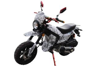 China 125cc / 150cc 4 Stroke Gas Dirt Bikes White Plastic Body Black Alloy Wheel factory