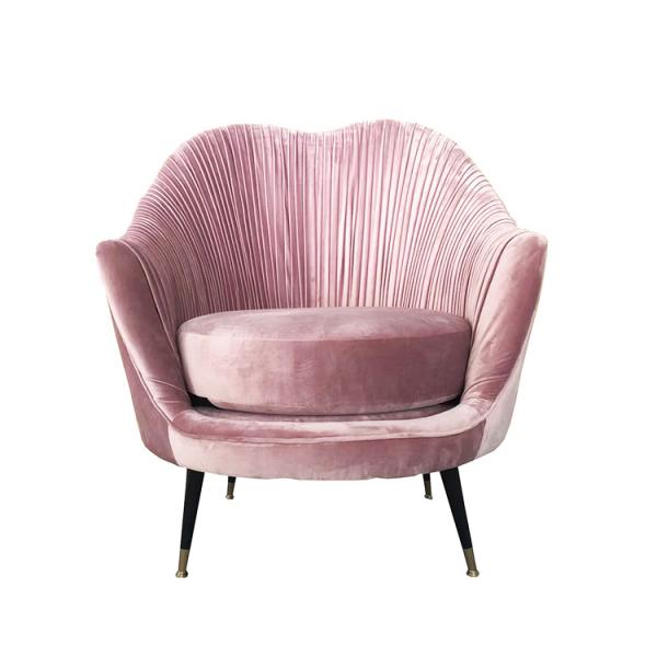 Modern design metal base velvet fabric french event sofa for wedding,living room