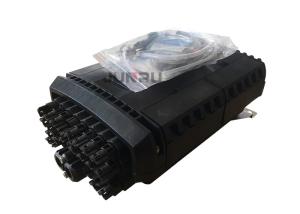 China Black FTTH Fiber Optic Splice Closure , 2 In 24 Out Fiber Optic Joint Enclosure factory