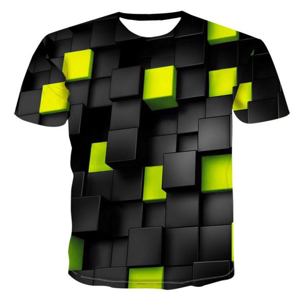 Stylish Polyester Fitness Sublimation Printing T Shirts Sun Wear Geometric