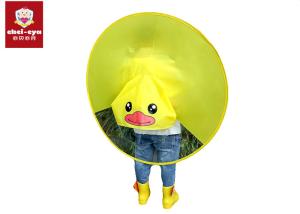China Multi Sizes Childrens Rain Poncho Yellow Duck Environment Material Waterproof factory