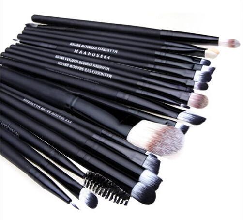 China make up brush manufacture wholesale 20pcs black brush for cosmetics