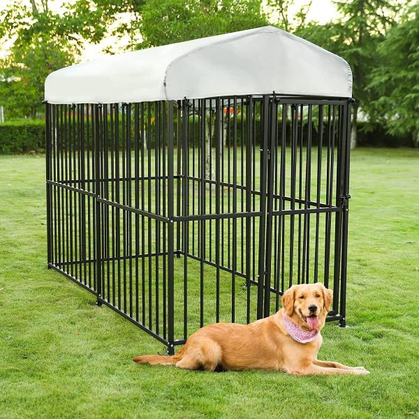 Large Outdoor Dog Kennel Heavy Duty Metal Frame Fence Dog Cage Outside Pen