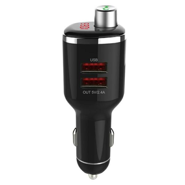 Bluetooth 4.2 Fast Car Charger Handsfree Calling MP3 Player Dual USB FM