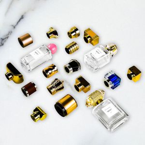 Customized Luxurious Zinc Alloy Perfume Bottle Cap Customized Surface Pattern