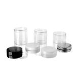 49mm Neck Dia Plastic Screw Cap Jars Mask Pot 50g Hair Cream Jar