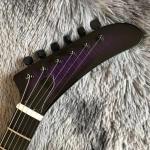 Custom Grand Flamed Maple Top Electric Guitar In Purple Color