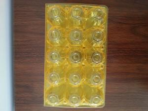 China color egg trays pvc egg trays with 15 holes factory
