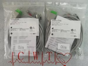 China 3 Lead W Grab ECG Machine Parts Multi Link Ge Ecg Leads Assy AHA.306M 12FT factory