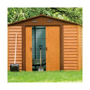 China 5x6Ft 6x8Ft 8x9Ft Outdoor Metal Storage Shed L195 x W236 x H209cm factory