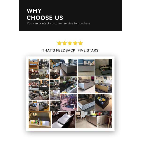 Transform Your Living Space with Modern Smart Coffee Table and Built-in Cooling Drawer