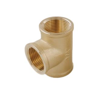 China ISO 228 3/4 inch Tee F/F/F Thread Brass Pipe Fittings factory