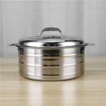 Stainless Steel Double Wall Stock Pot 410 Lunch Box Food Container Storage with