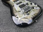 Maple fingerboard retro color front and rear stickers electric guitar double