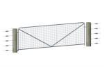 High Performance Steel Farm Gates Good Oxidizing Resistance Property