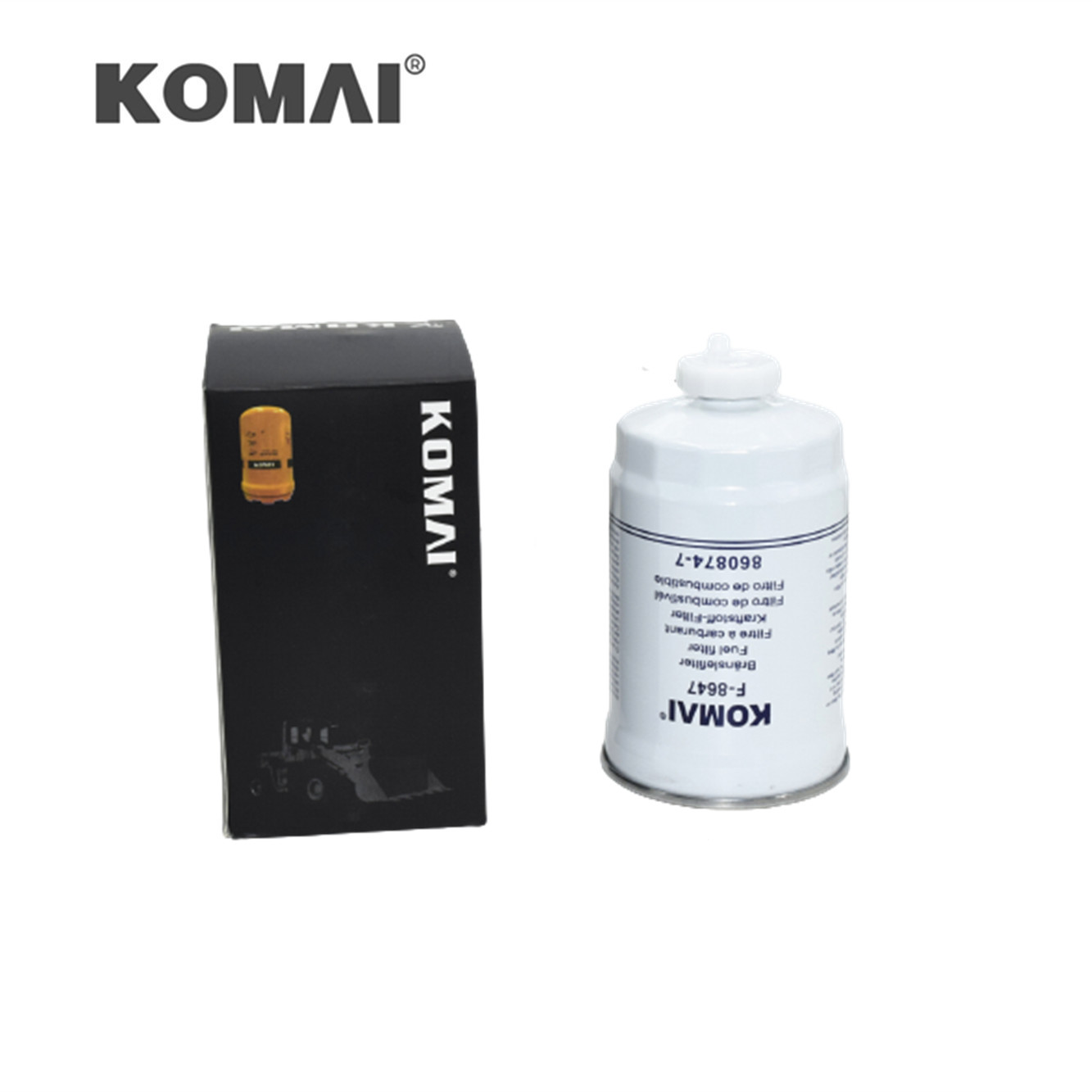 KOMAI Spare Parts DT70 SD200 SD200 N Excavator Diesel Fuel Filter 860874-7 SK 3820 FC-62110 SN 327