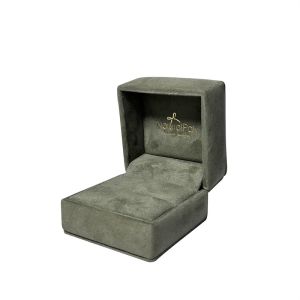 Peagreen Soft Sponge Suede Jewelry Box Customized Velvet Pendant Box
