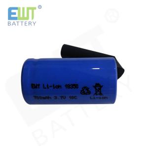 China High Capacity Lithium Ion Battery Pack with Cover Button Top Charging Voltage 4.2V Life Cycles Over 4000times factory