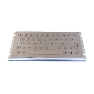 Mini size ruggedized keyboard with 47key for rear panel mount metallic keyboard