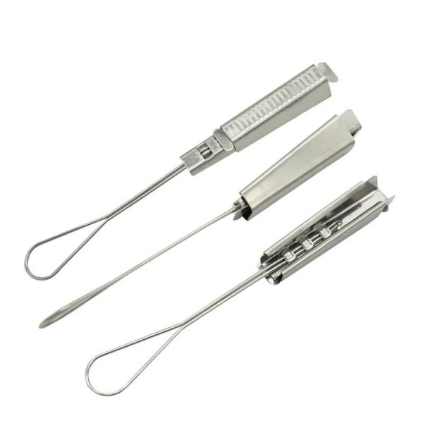 1.5KN Load Capacity SS201 SS304 Material Fiber Optic Cable Clamp for Overhead in