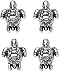 China 160pcs Antique Lovely Turtle Pendant Silver Bead Charms Fit Original Bracelet 9x7mm factory