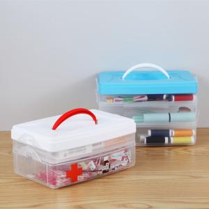 China Medication Storage Box With Handle For Workplace Home Car factory