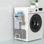 Wall Mount 2 Tier Japanese Bathroom Organizer magnetic laundry drying rack
